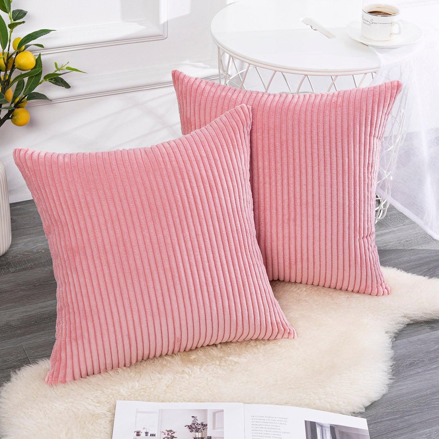 Solid Color Throw Pillow Cases Velvet - - ST50DE7258KSN