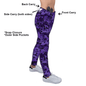Concealed Carry Purple Camo Capri 230 gsm - Capri Length - Capri Purple Camo - Apparel