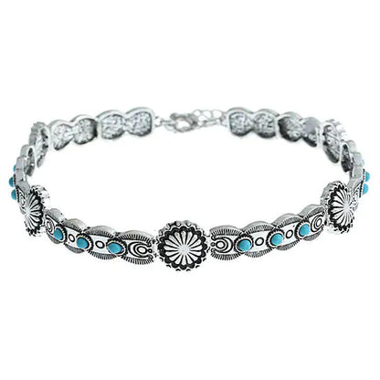 Antique Finish Blue Moon Choker