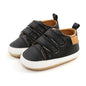 Multicolor Retro Leather Shoes Baby black tan 0-6 Months