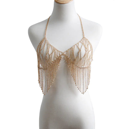 Sparkling Tassel Body Chain - - body chain
