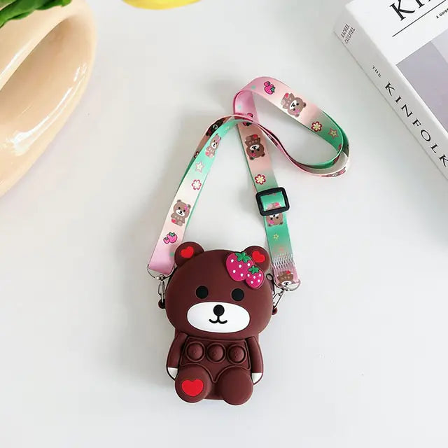 Antistress Bear Shoulder Bag Toy