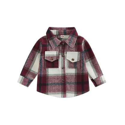 Toddler Plaid Long Sleeve Shirt