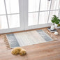 Nordic Style Cotton Linen Area Rug for Home Entrance Kia Day Design