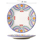 Mediterranean Ceramic Plate Set for Home Dining Kia Day Design