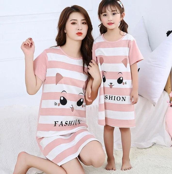 Summer Girls Nightgown Pajamas - Kia Day Design