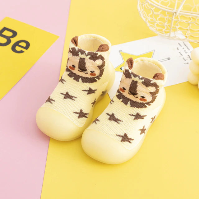 Unisex Baby First Shoes - Yellow Tiger - baby shoes