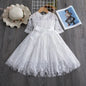 Embroidered Mesh Tulle Tutu Dress for Children - Kia Day Design