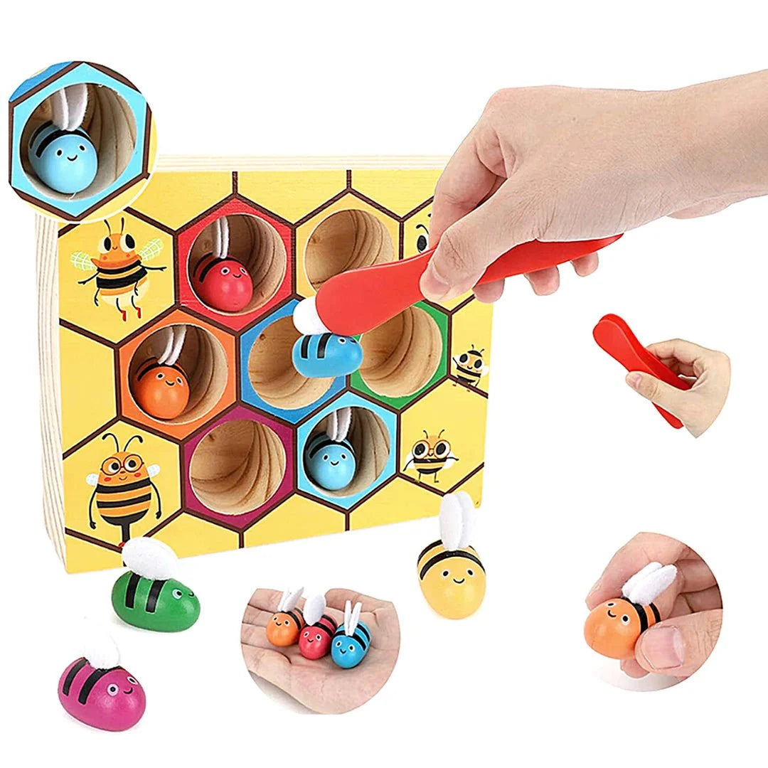 Bee Wooden Sorting Game