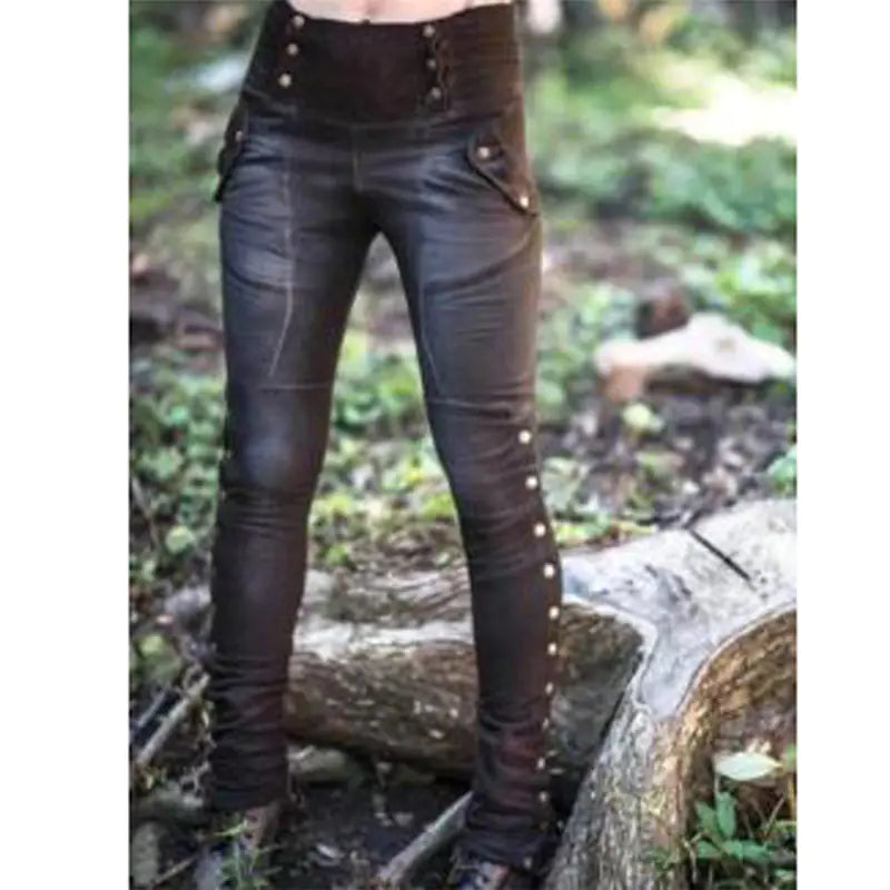 Stretch Pocket Pencil Pants - Black L - Women's Fashion - Women's Clothing - Bottoms - Jeans