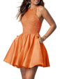 Tvuyet Short Orange Prom Dress with Pockets - Orange 10 - dress