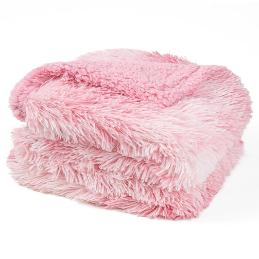 PetAmi Waterproof Dog Blanket for Small Medium Dogs Calming Fleece Cat Blanket Couch Protector Washable Sherpa Faux Fur Pet Throw for Puppy Soft Reversible 29x40 Tie-Dye Pink Kia Day Design