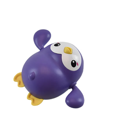 Baby Bath Toys Purple Penguin 12x7cm