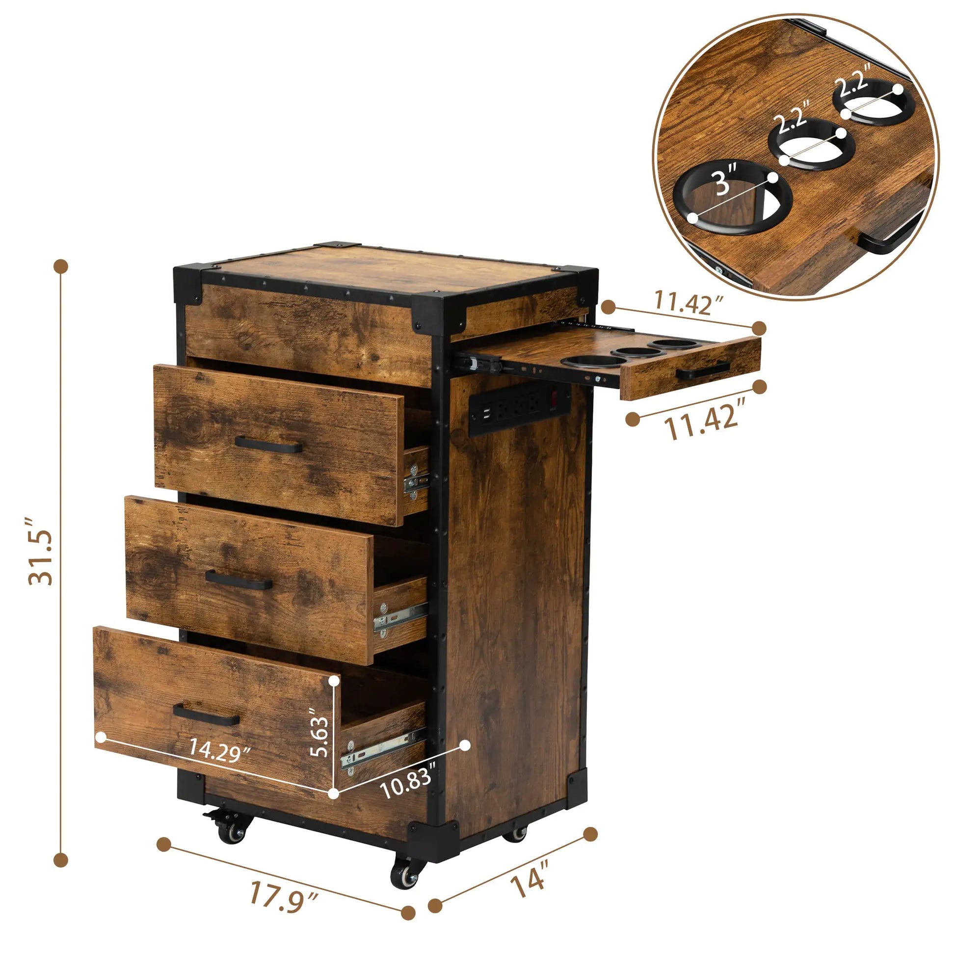 Fiberboard Salon Beauty Cabinet - - cabinet