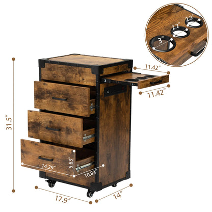 Fiberboard Salon Beauty Cabinet - - cabinet