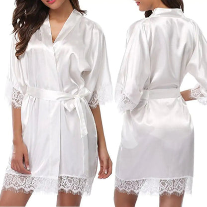 Ladies Satin Robe - Kia Day Design