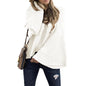 Loose Fit Batwing Sweater with Flared Sleeves