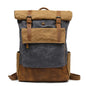 Vintage Canvas Backpack with Classic Design - Kia Day Design