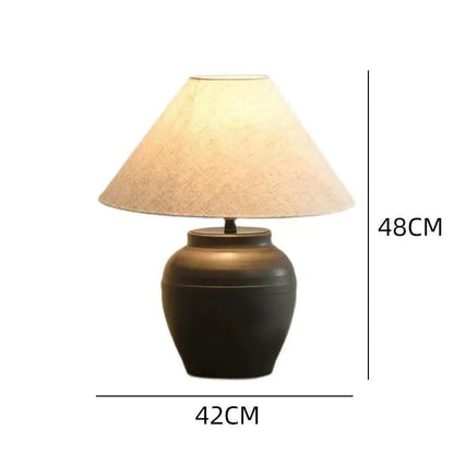 Zhongshan Ceramic Table Lamp - Vintage Japanese Style Kia Day Design