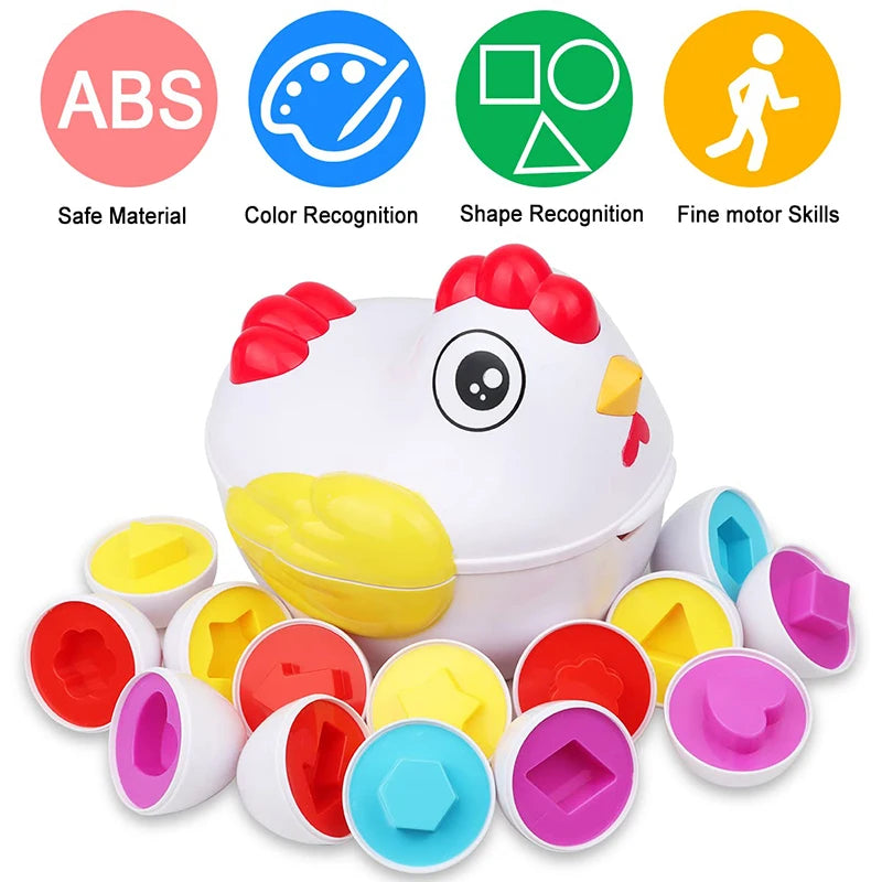 Matching Montessori Sensory Educational Eggs