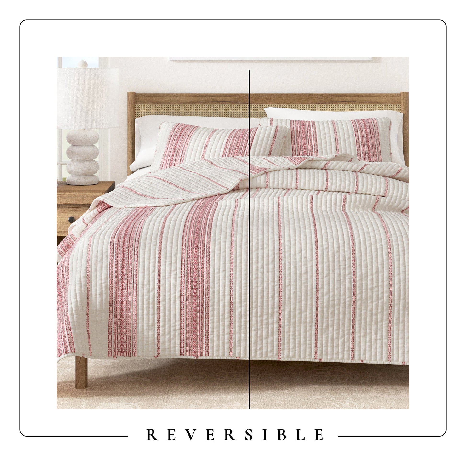 Stripe Quilt - Wesley Collection - - Quilts & Comforters