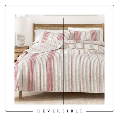 Stripe Quilt - Wesley Collection - - Quilts & Comforters