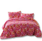 DaDa Bedding Lovely Pop of Colors Lightweight Reversible Quilted Bedspread Set - Cal King - Quilts