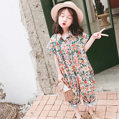 Summer Floral Pants For Children