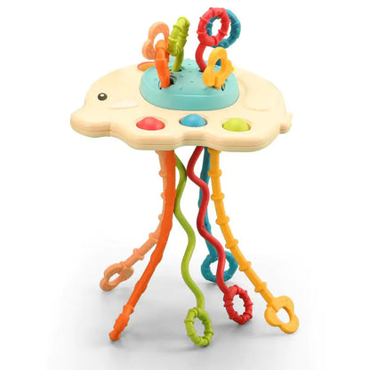 Sensory Baby Ufo Toy Cream