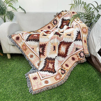 Bohemian Sofa Blanket - Premium Cotton Throw (In Stock) Kia Day Design