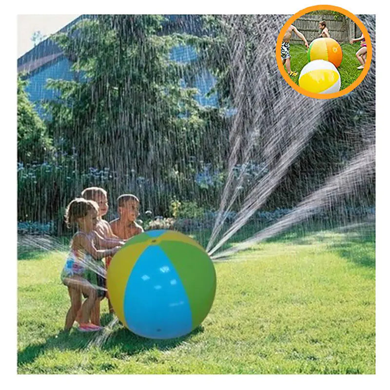 Inflatable Summer Water Sprinkler Ball for Outdoor Fun - - sprinkler toy