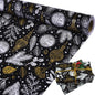 Christmas Black and Gold Foil Kraft Gift Wrapping Paper - Black Gold - wrapping paper