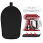 Mixer Slider Mat for Kitchenaid Stand Mixer with Bendable Cord Organizer - Fit for 4.5-5 Qt + White Bendable Cord Organizers - Accessories