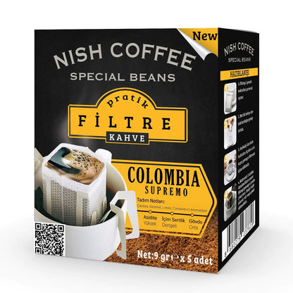Nish Practical Filter Coffee Colombia 9Gr X 5 Kia Day Design