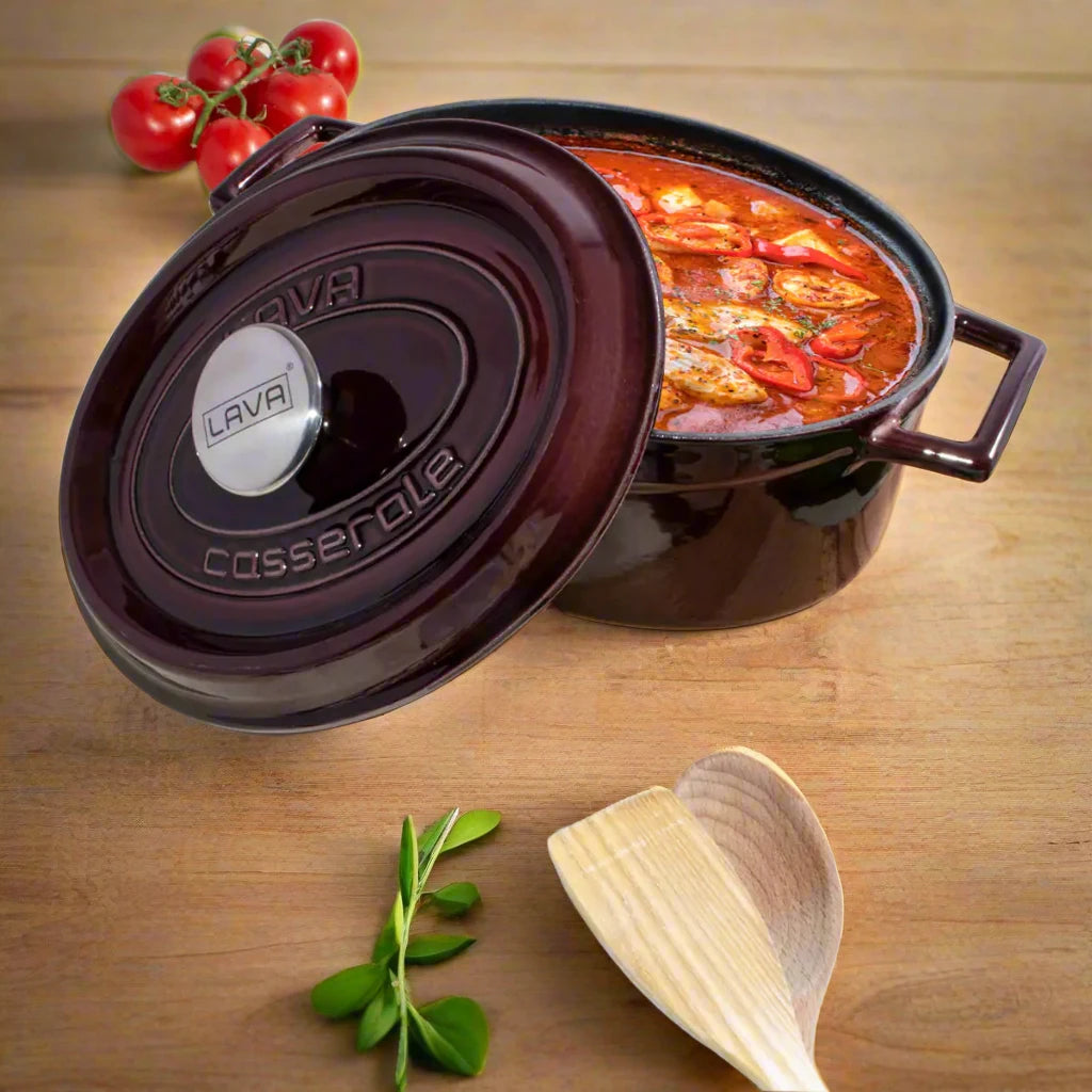 LAVA Premium Oval Cast Iron Dutch Oven 21x27 cm