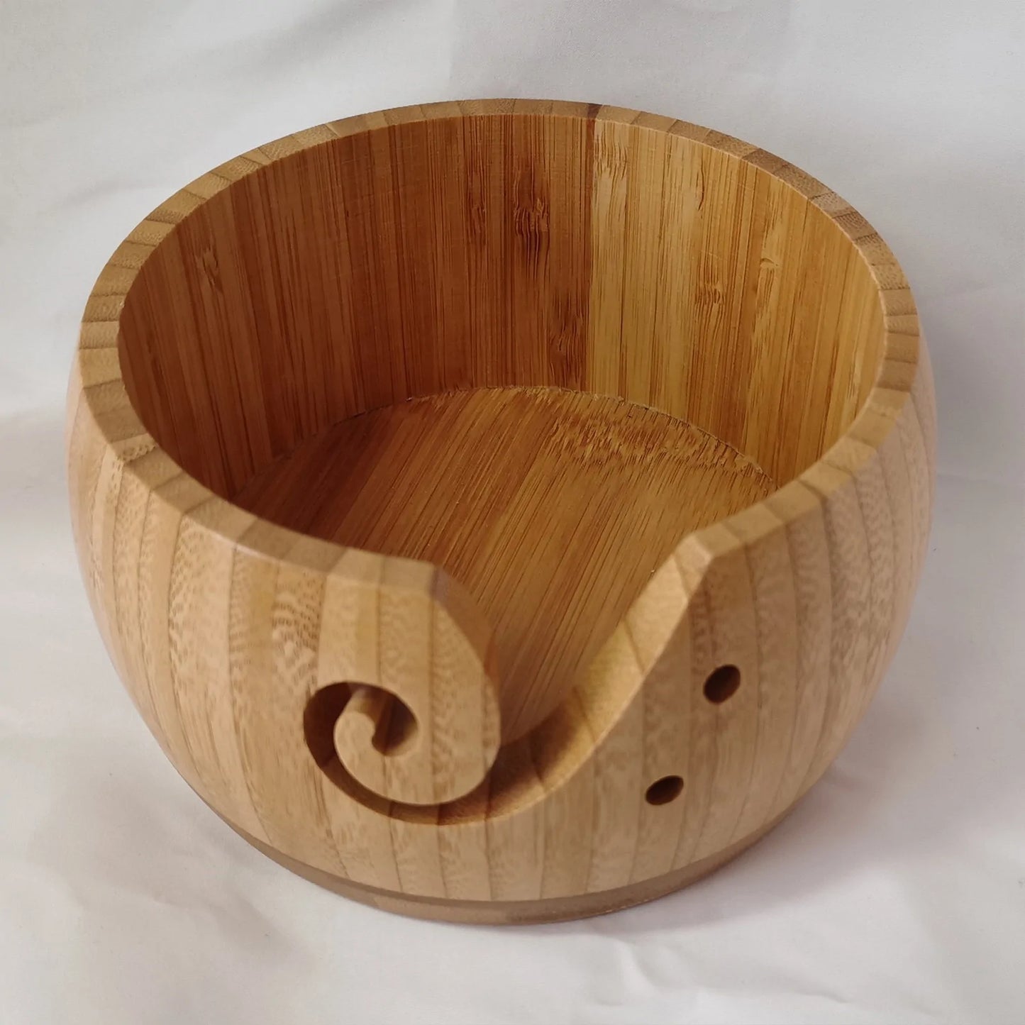 Natural Wooden Yarn Bowl