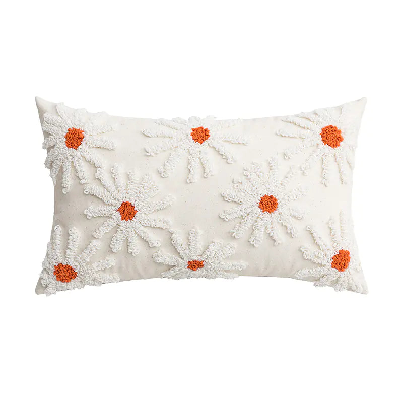 Nordic Modern Tufted Tassel Pillowcase - Wanjin Beige Waist Pillow 30x50cm - pillow cover