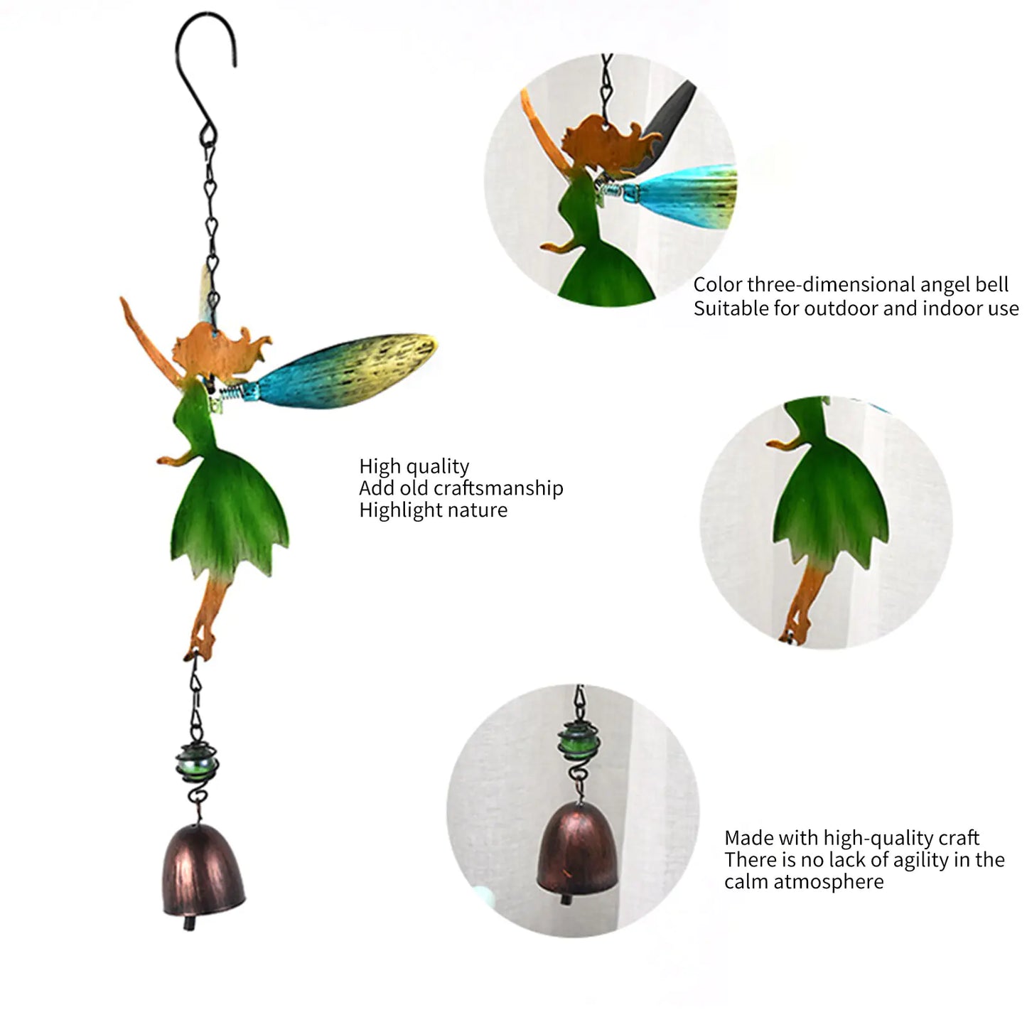 Fairy Angel Metal Wind Chimes - - windchime