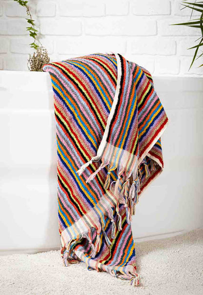 Striped Bath Towel - - Bath Towels