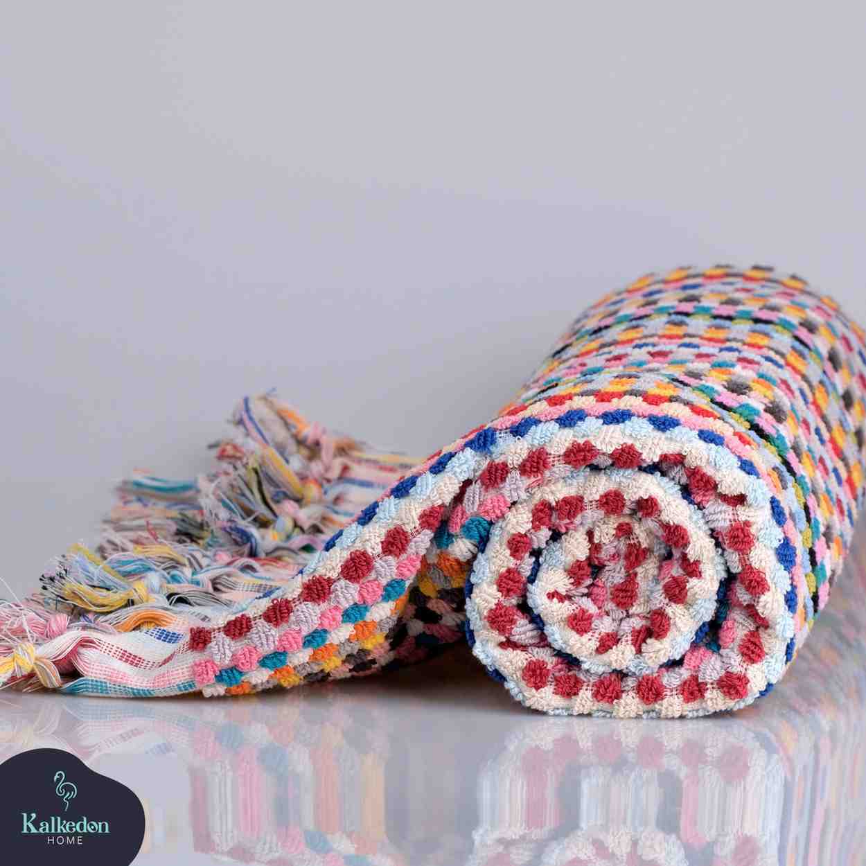 Pom Pom Bath Towel - - Bath Towels