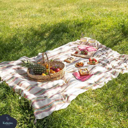 Rainbow Turkish Blanket - - Blanket