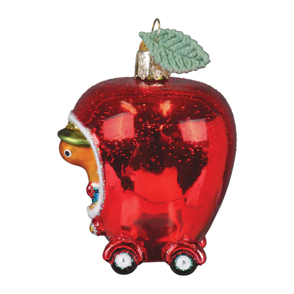 Lowly Worm's Applecar Ornament - - Christmas >> Ornaments >> Glass