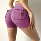 Women-s High-Waist Sport Shorts Purple Extra Large