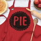 Pie Lover's Cotton Canvas Apron with Pockets - O S Red - Apron
