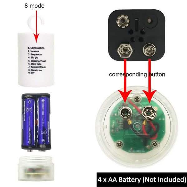 Remote Control Waterproof Christmas Fireworks LED String Lights - - String & Fairy Lights