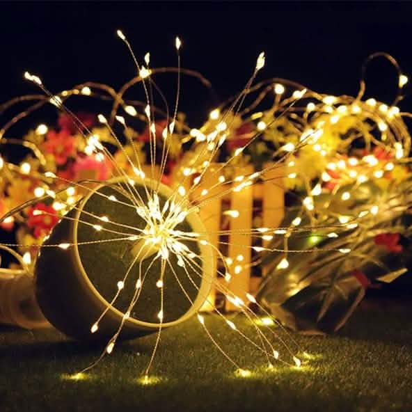 Remote Control Waterproof Christmas Fireworks LED String Lights - - String & Fairy Lights