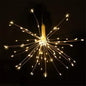 Remote Control Waterproof Christmas Fireworks LED String Lights - Warm White - String & Fairy Lights