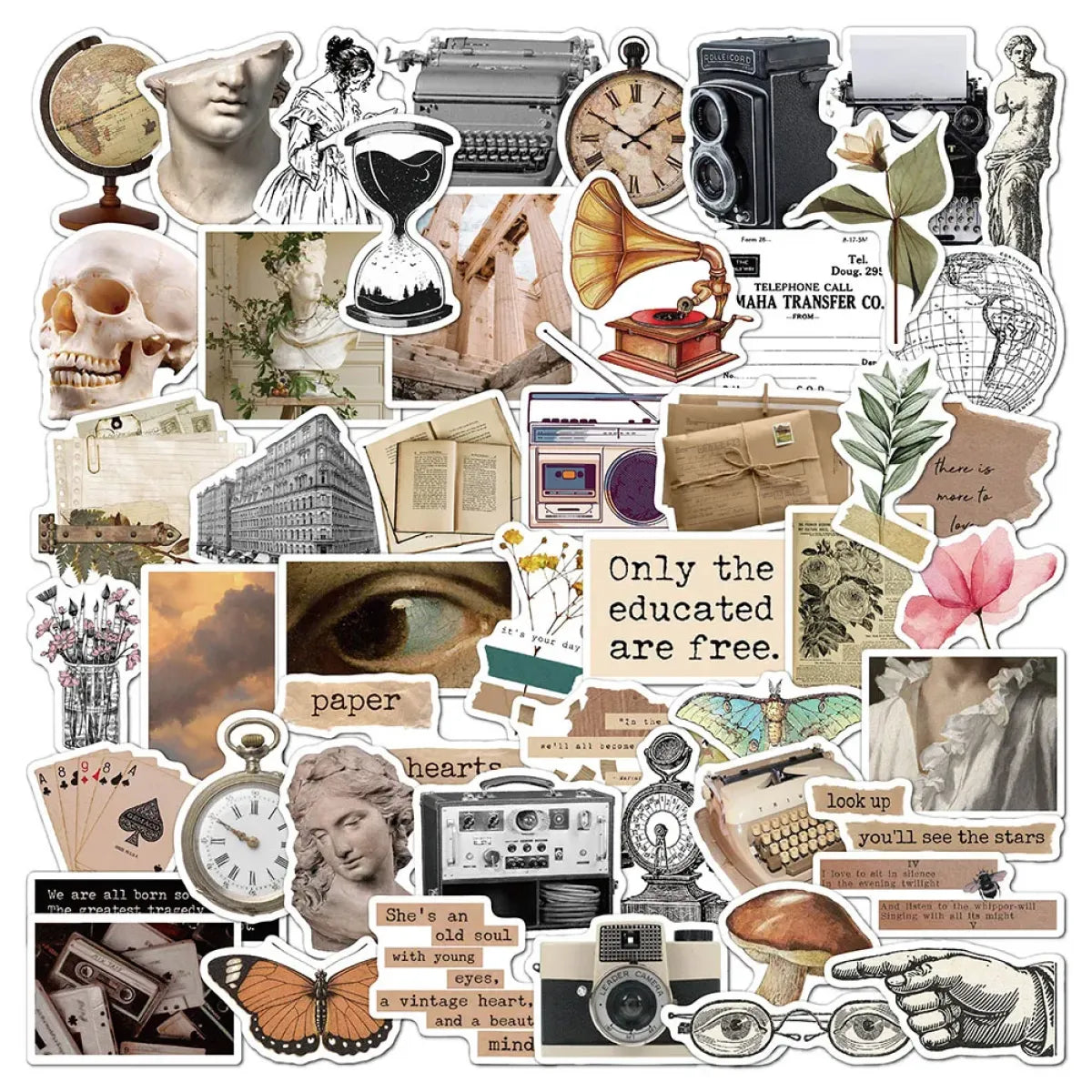 Retro Art Vsco Graffiti Stickers Pack - -