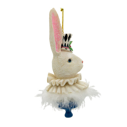 Alice In Wonderland Hat Ornament - White Rabbit - - Christmas >> Ornaments >> Licensed