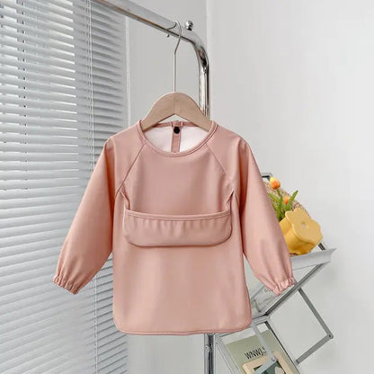 Cute Baby Bibs Toddler Long Sleeve Apron Kia Day Design